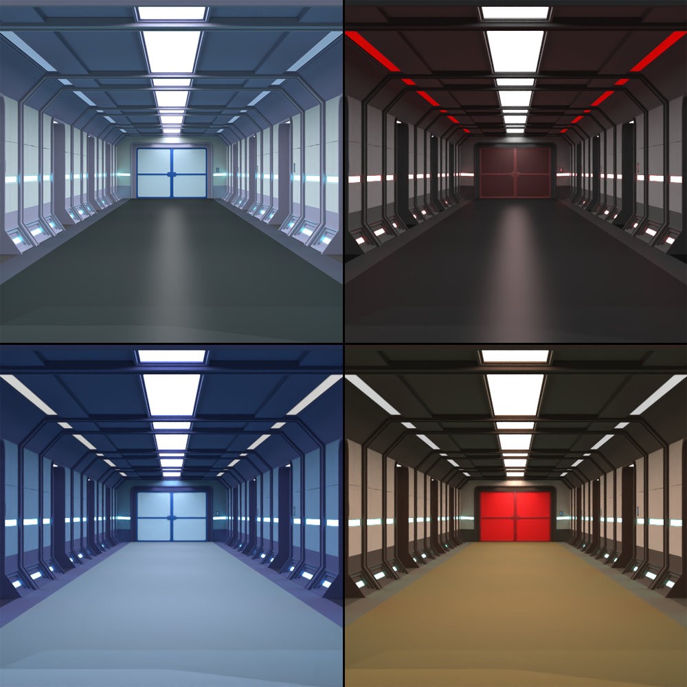 Wilbur Hallway for Poser by N/A