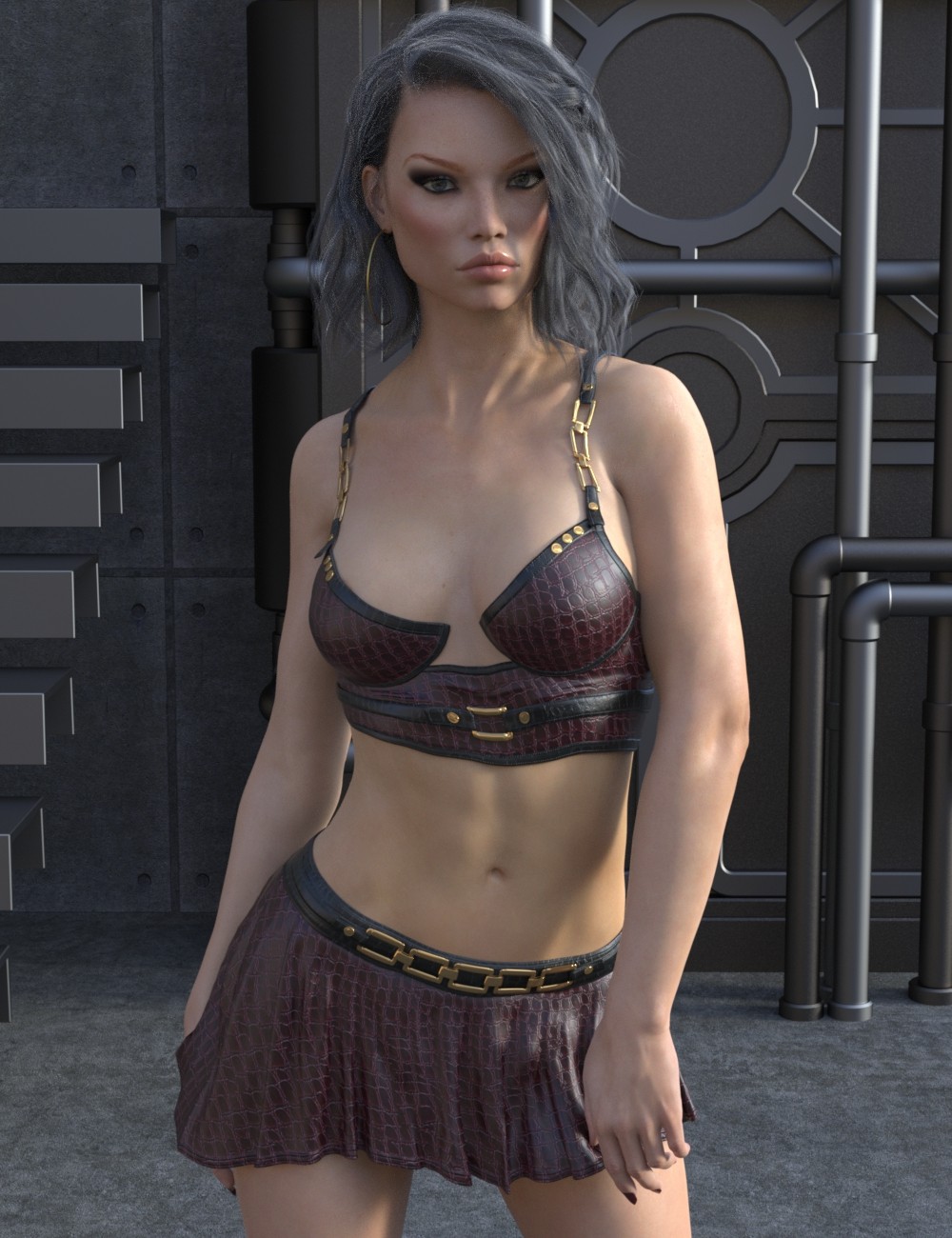VERSUS - Este Leather for Genesis 8 and 8.1 Females by N/A