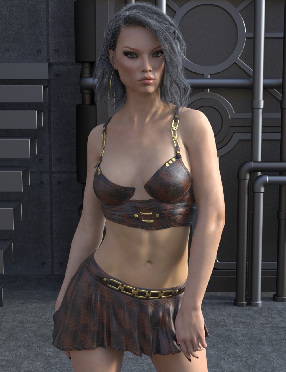 VERSUS - Este Leather for Genesis 8 and 8.1 Females by N/A