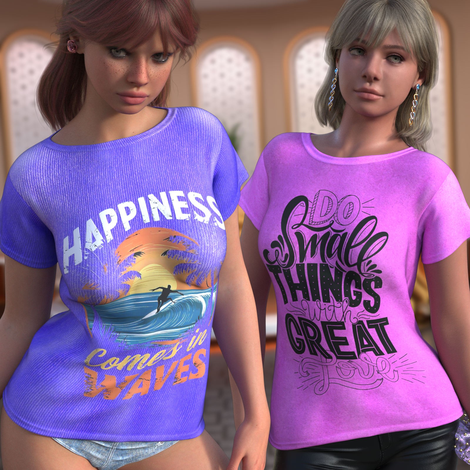 DA-SweetHeart for dForce Nature Girl Tee Genesis 9 by Sveva by N/A