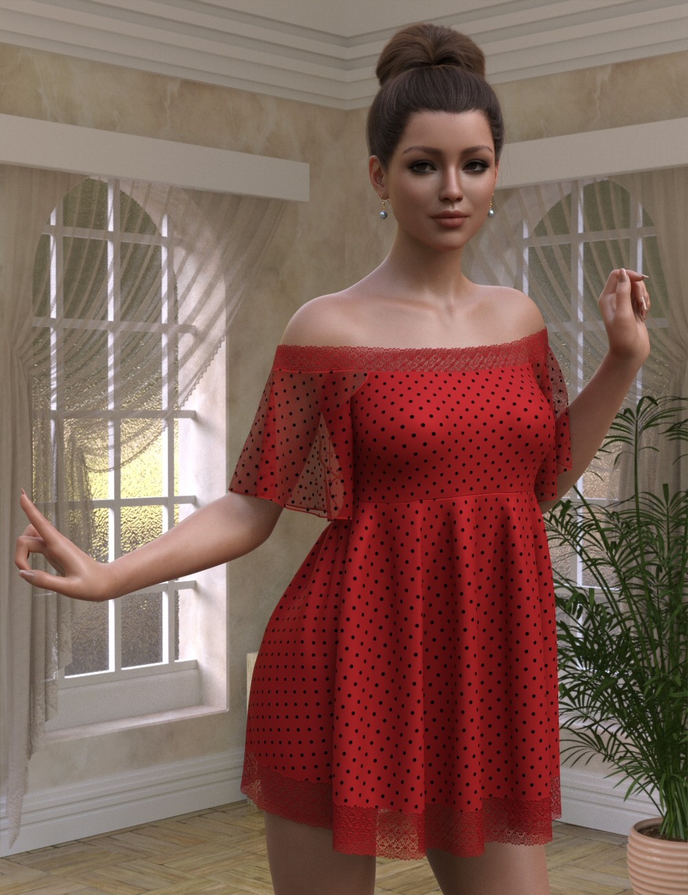 dForce - Pippa Dress for Genesis 8 Female by N/A