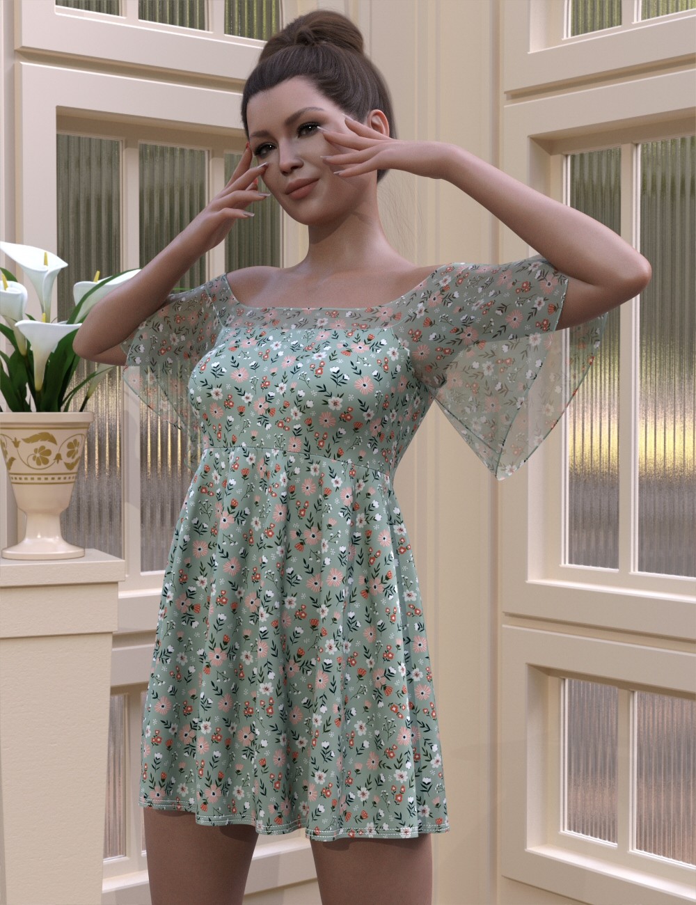 dForce - Pippa Dress for Genesis 8 Female by N/A