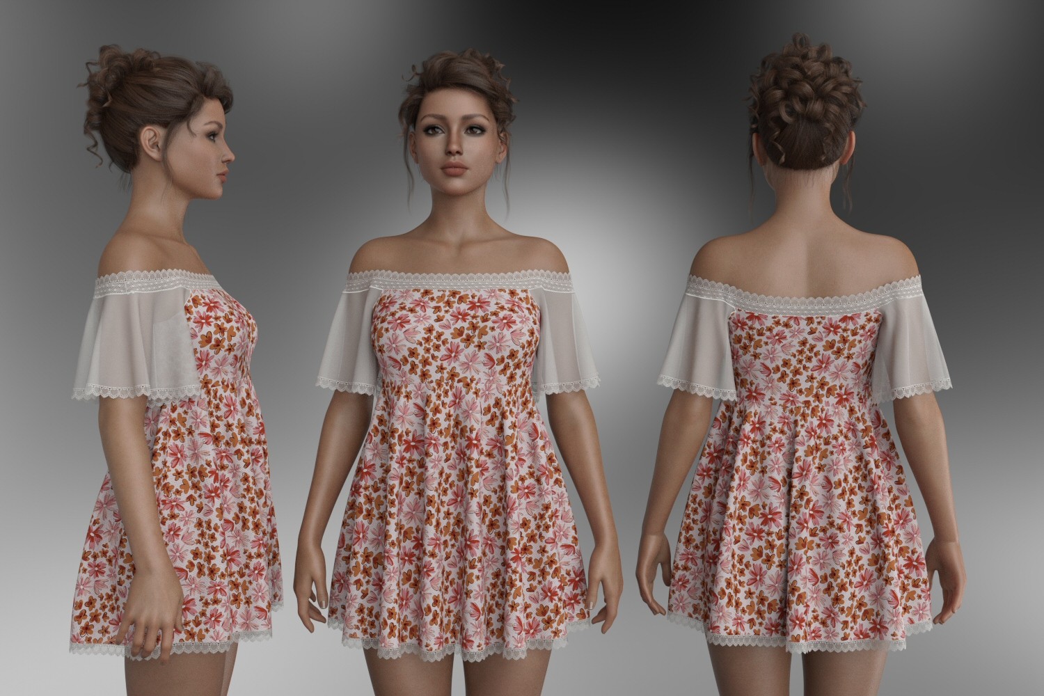 dForce - Pippa Dress for Genesis 8 Female by N/A