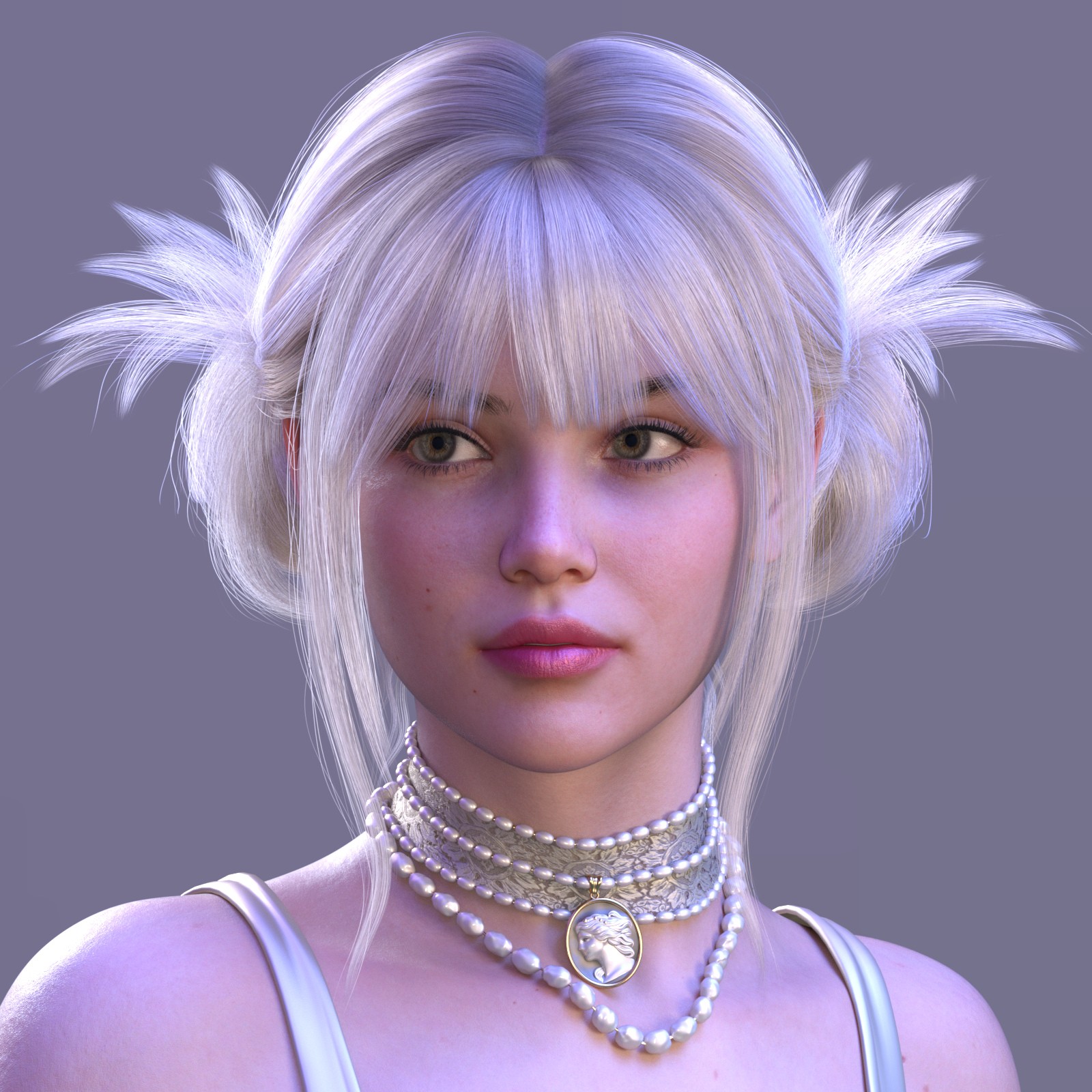 ALO Voula Hair for Genesis 9, 8 and 8.1 Females by N/A
