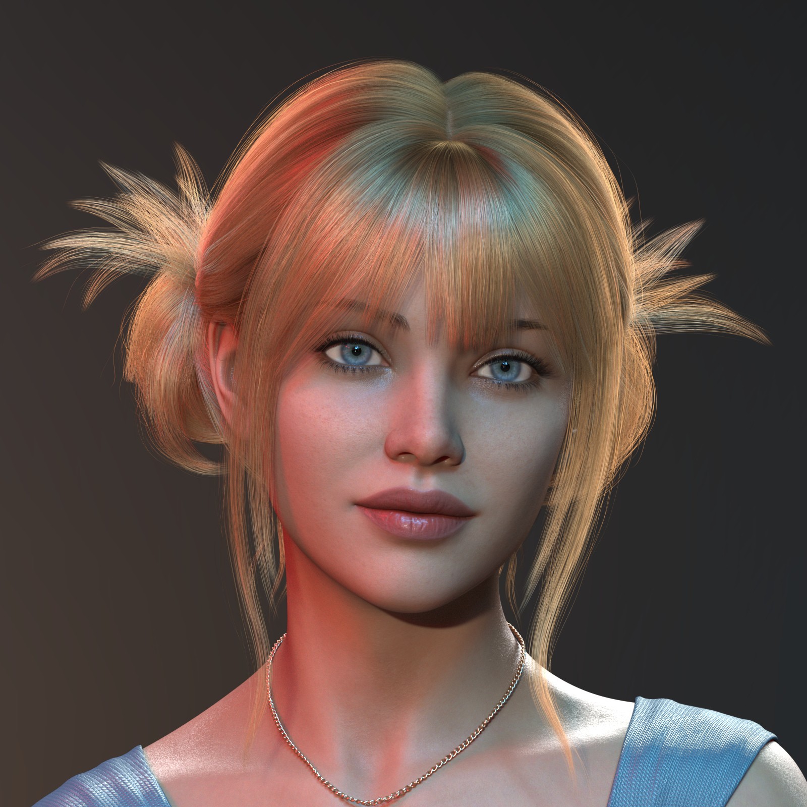ALO Voula Hair for Genesis 9, 8 and 8.1 Females by N/A