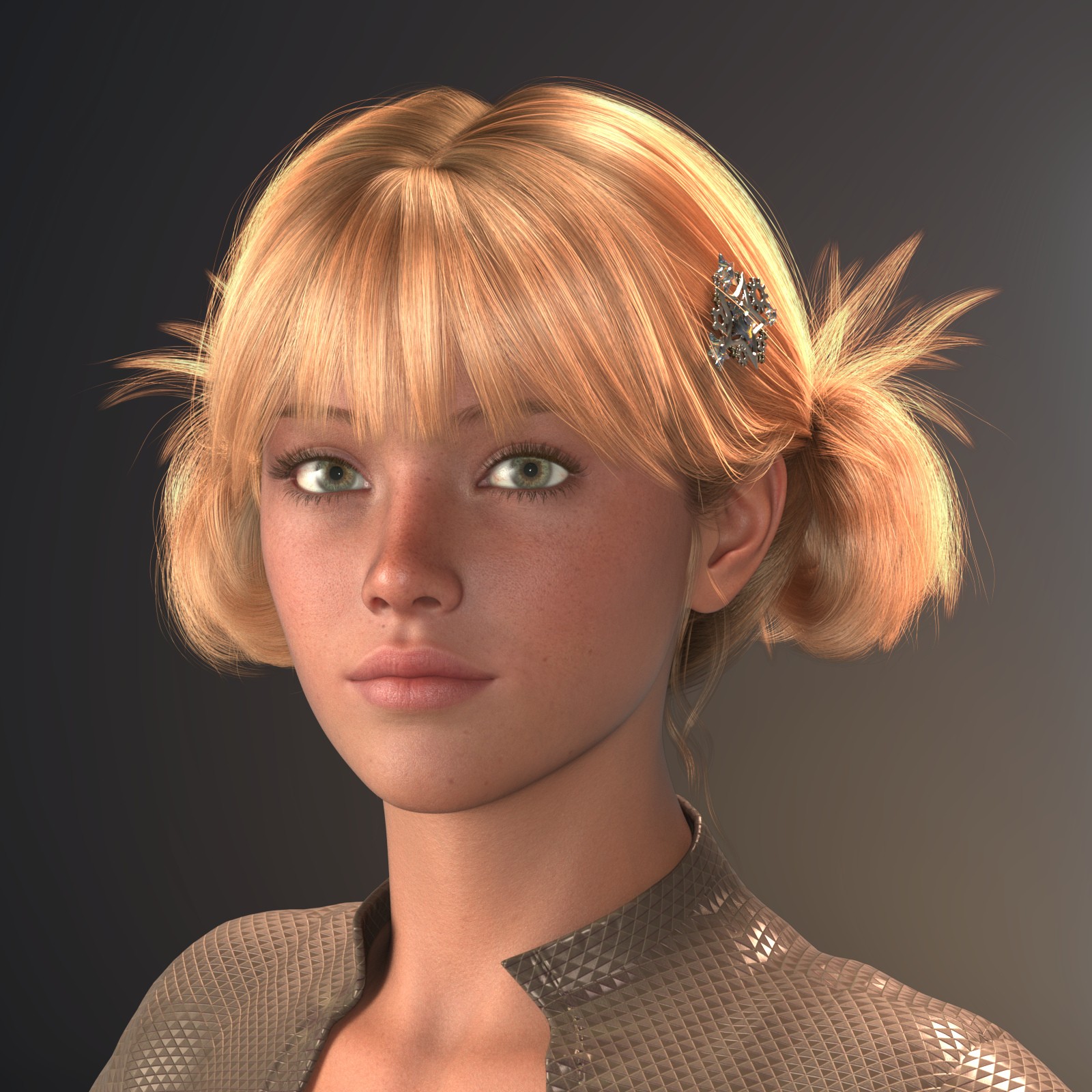 ALO Voula Hair for Genesis 9, 8 and 8.1 Females by N/A