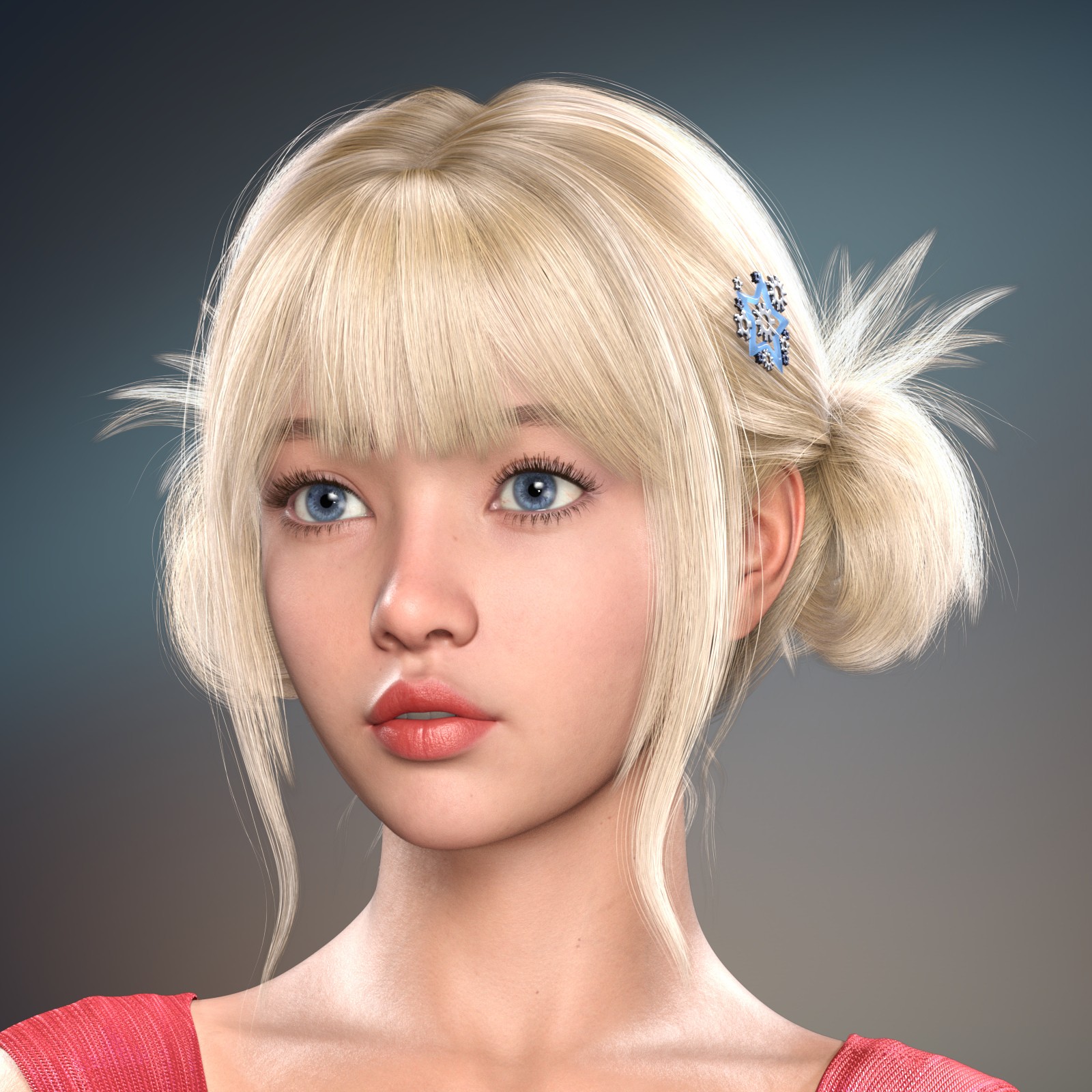 ALO Voula Hair for Genesis 9, 8 and 8.1 Females by N/A