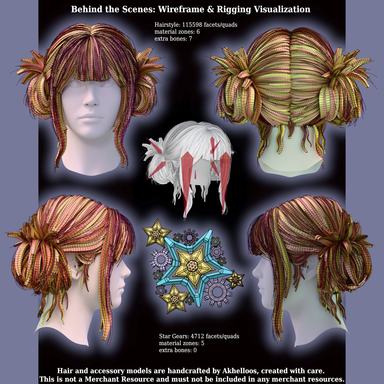 ALO Voula Hair for Genesis 9, 8 and 8.1 Females by N/A