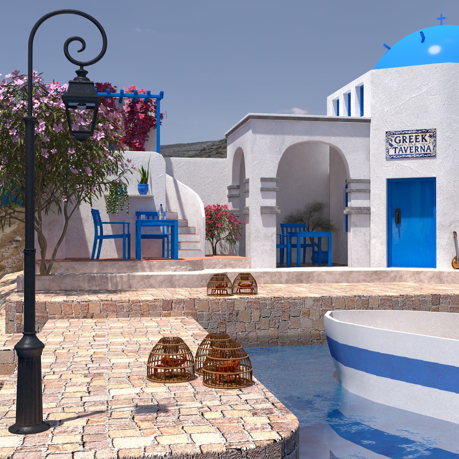 Greek Harbour for Daz Studio by N/A