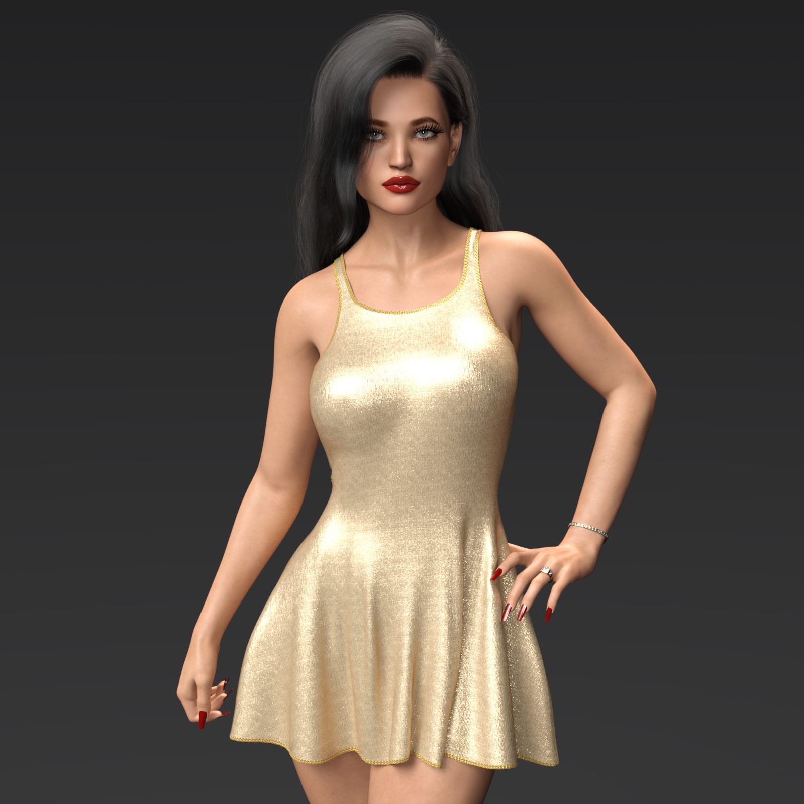 Fashion Flirty Tank Dress G8F-G8.1F by N/A