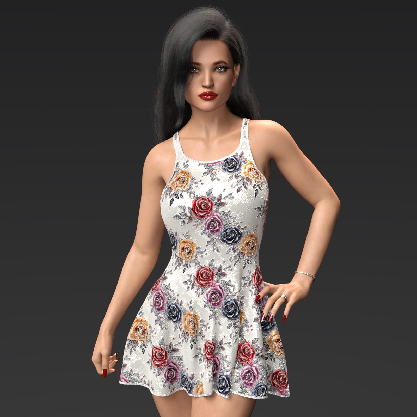 Fashion Flirty Tank Dress G8F-G8.1F by N/A