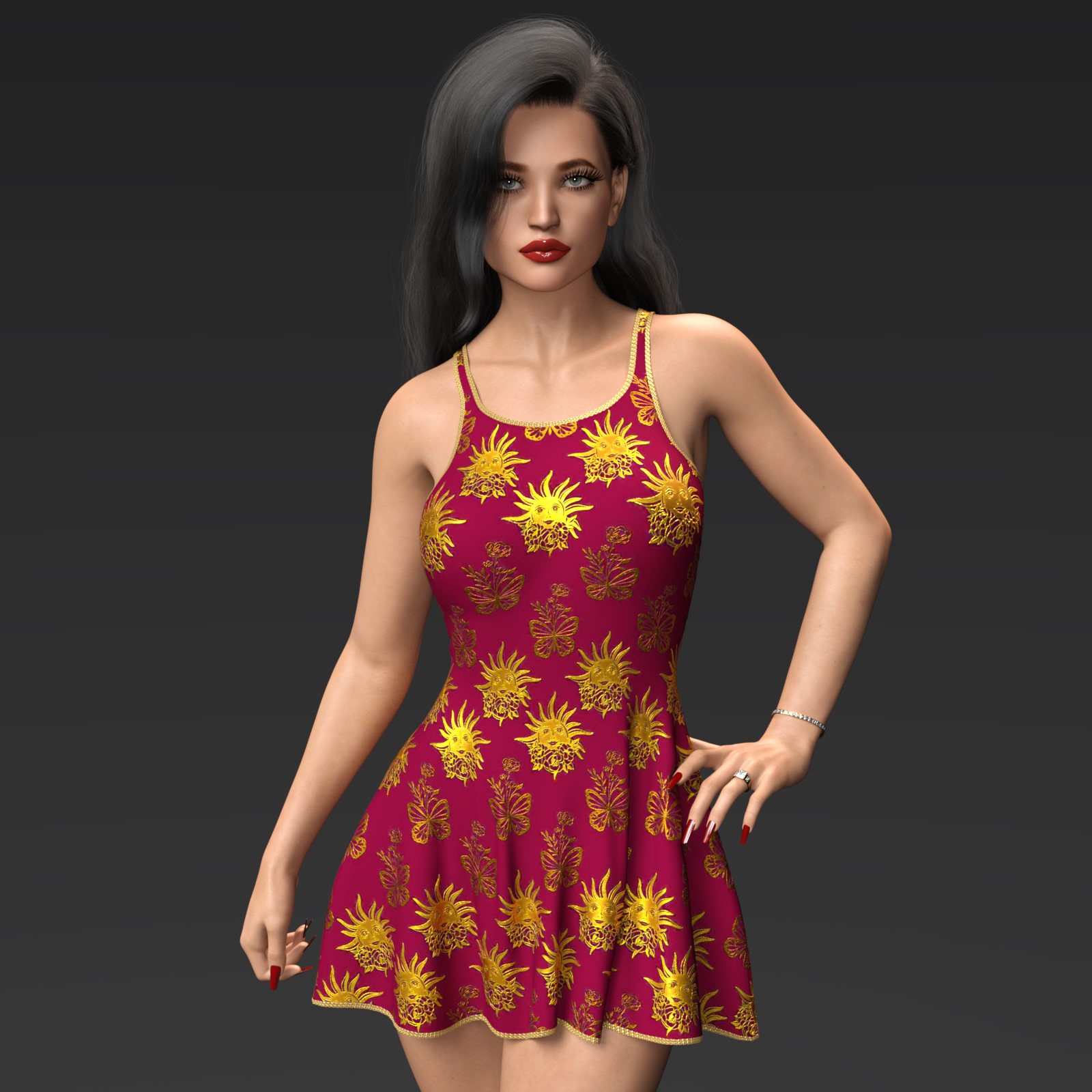 Fashion Flirty Tank Dress G8F-G8.1F by N/A