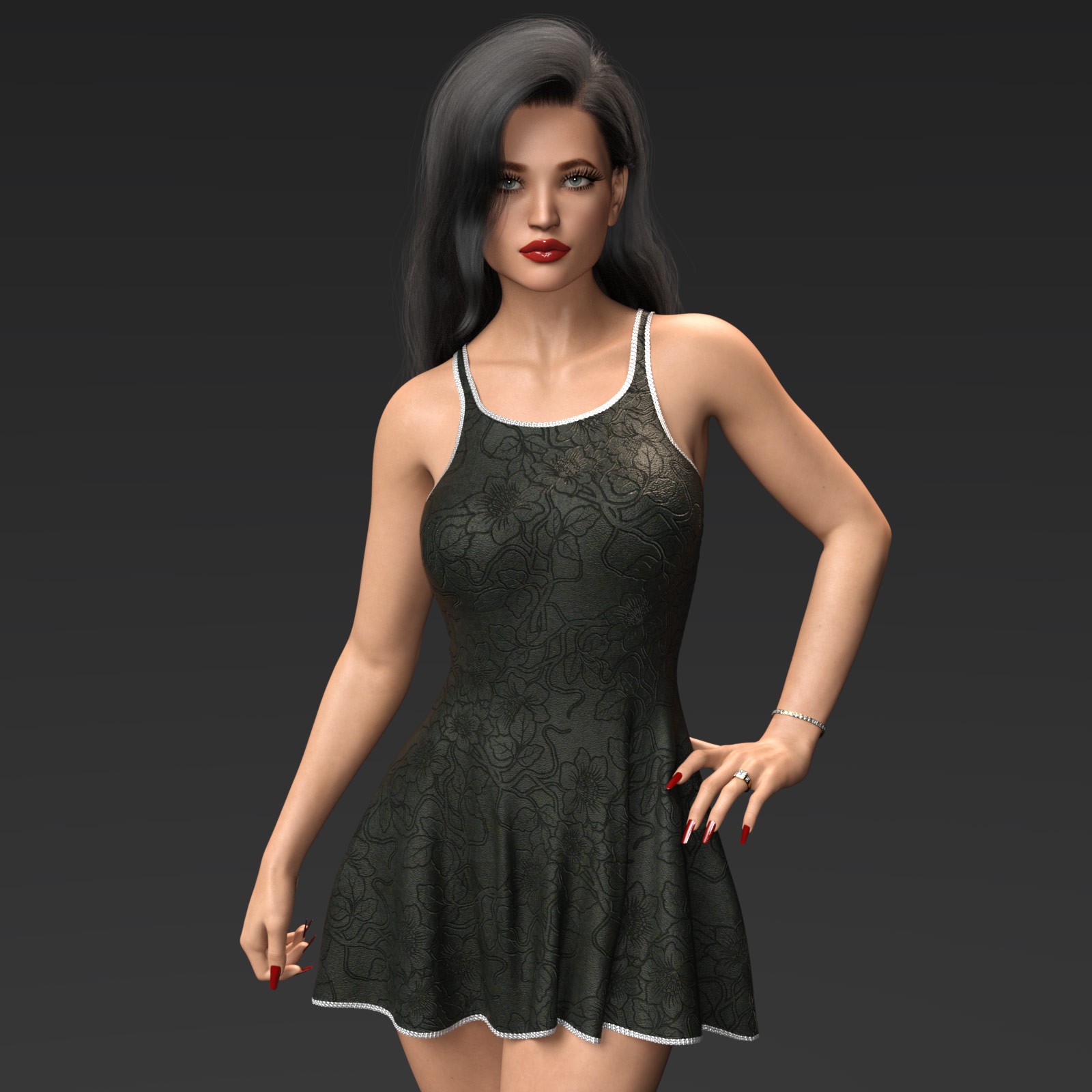 Fashion Flirty Tank Dress G8F-G8.1F by N/A