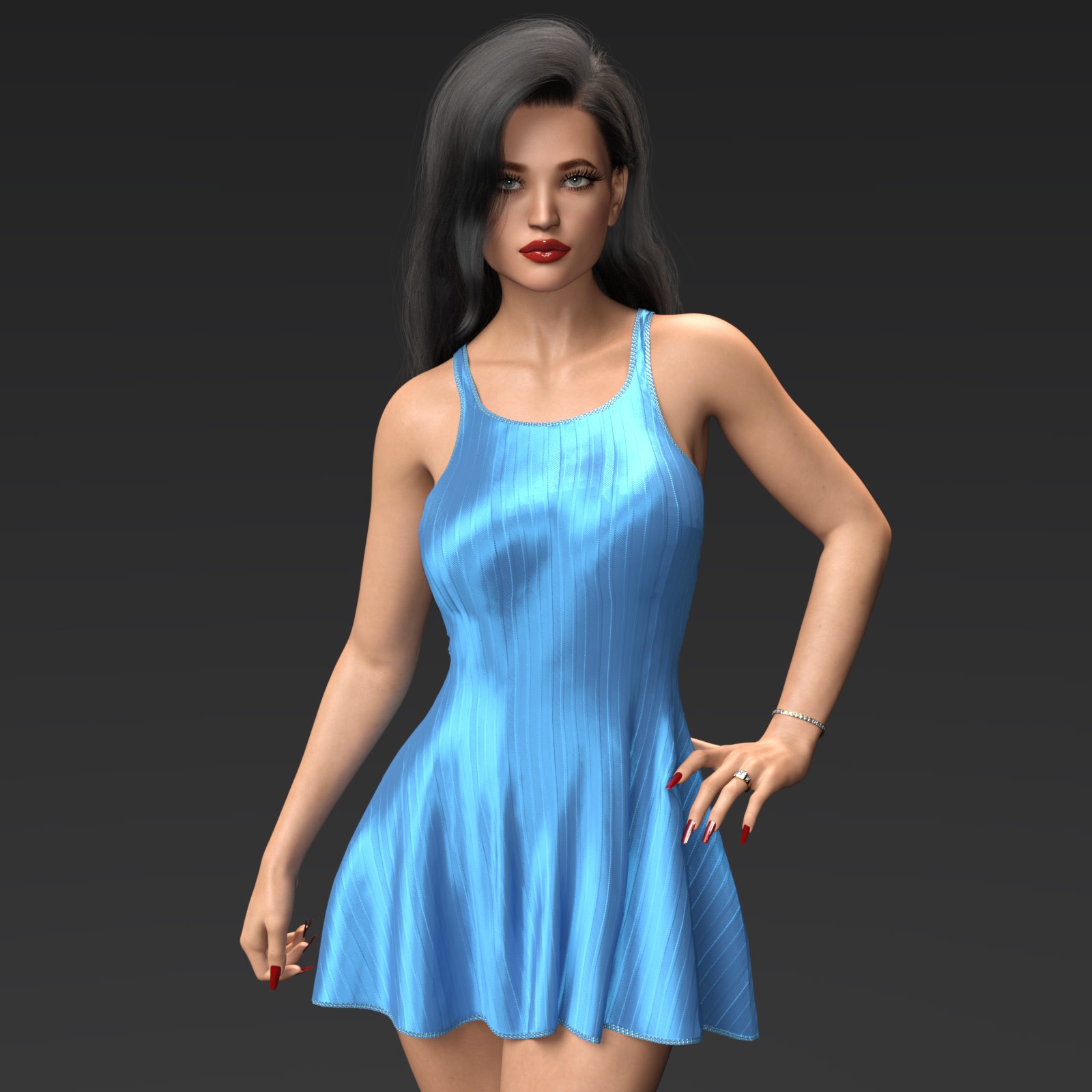 Fashion Flirty Tank Dress G8F-G8.1F by N/A