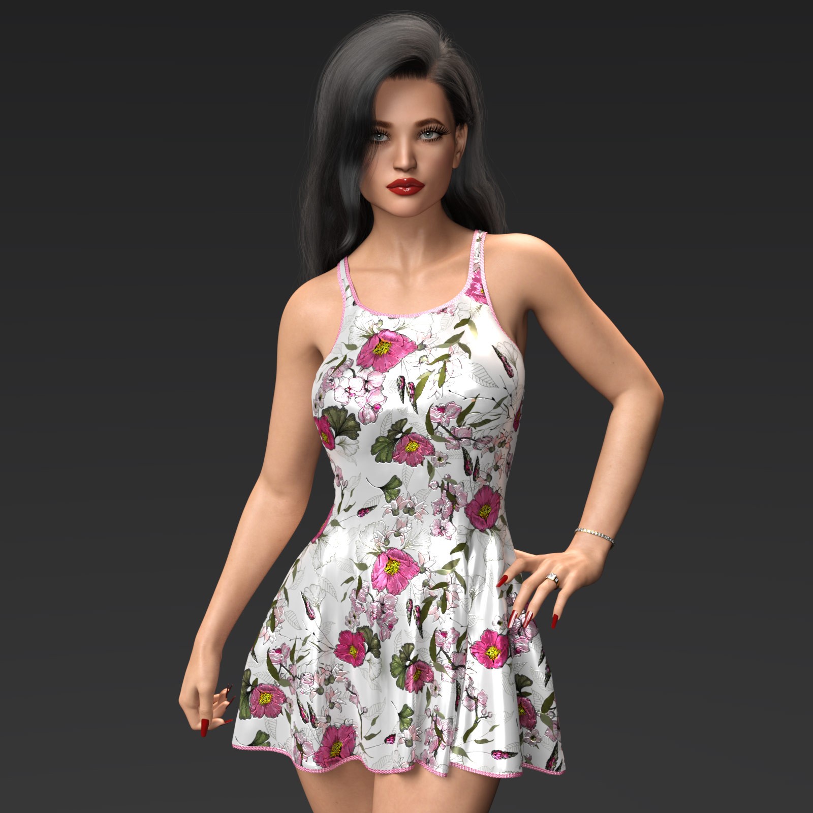 Fashion Flirty Tank Dress G8F-G8.1F by N/A