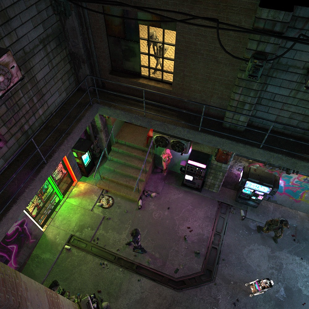 Cyberpunk Slums for Daz Studio by N/A