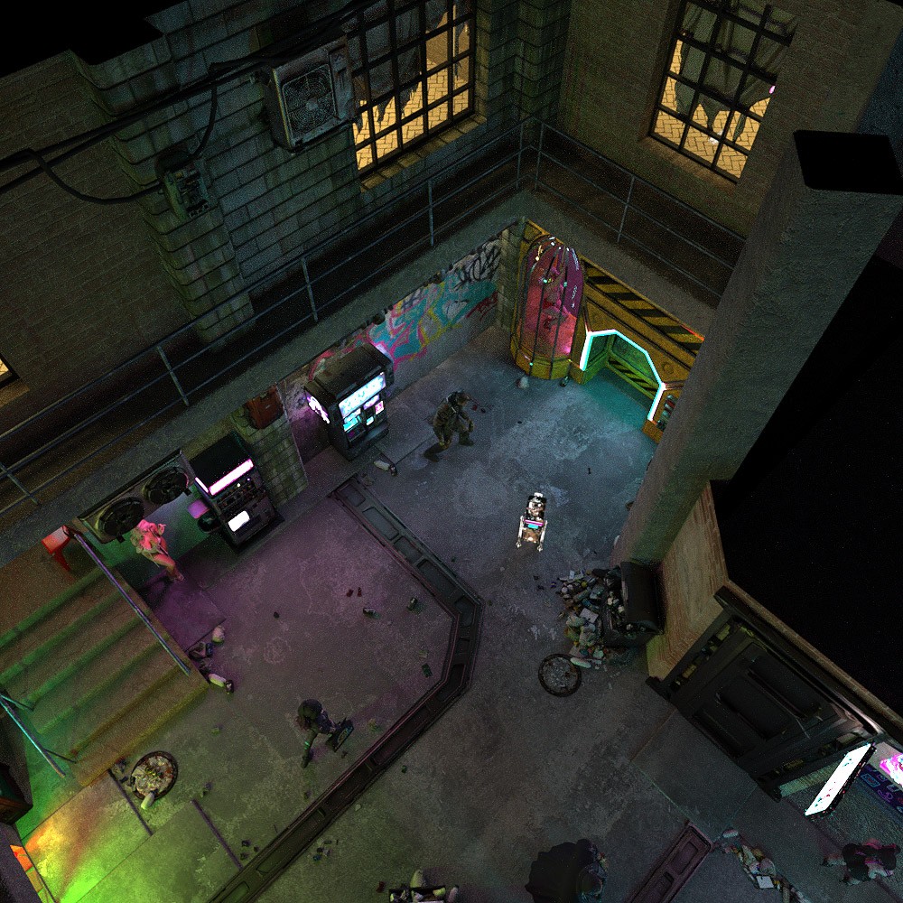 Cyberpunk Slums for Daz Studio by N/A