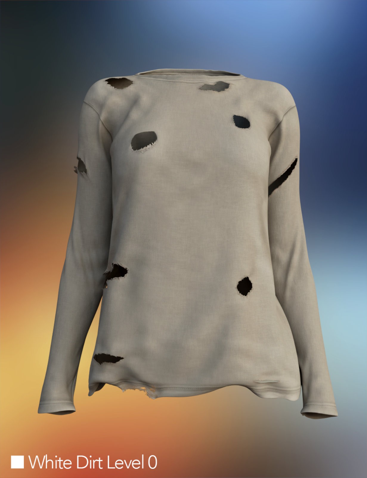 Last Days dForce Clothing for Genesis 9 (Long Shirt) by N/A