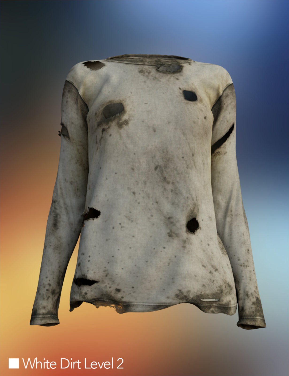 Last Days dForce Clothing for Genesis 9 (Long Shirt) by N/A