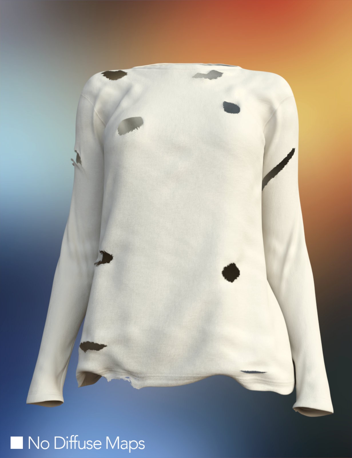 Last Days dForce Clothing for Genesis 9 (Long Shirt) by N/A