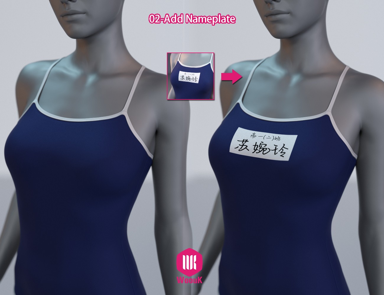 dForce WUK Strap Swimsuit for Genesis 9 by N/A