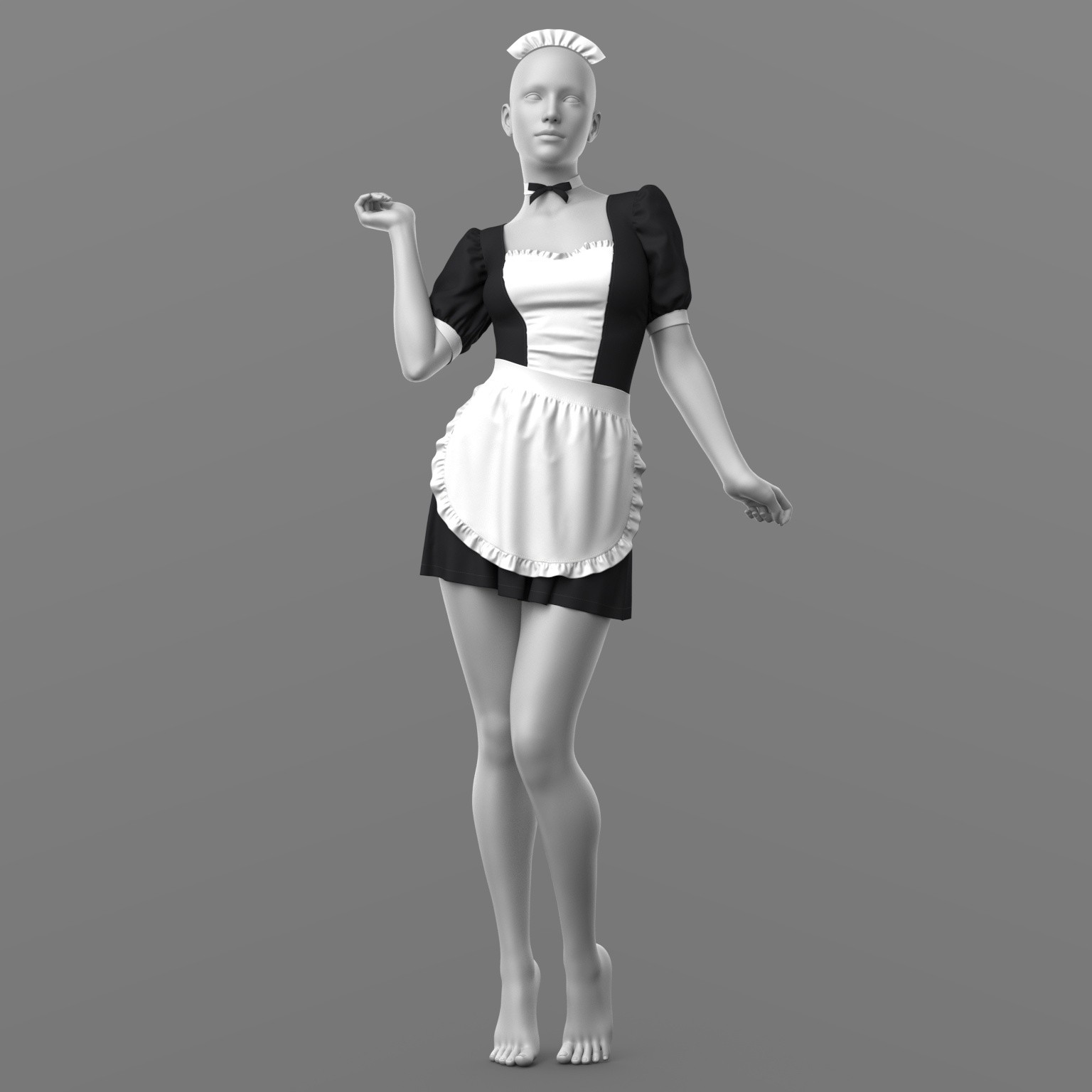 Maid Outfit G8 Female by N/A