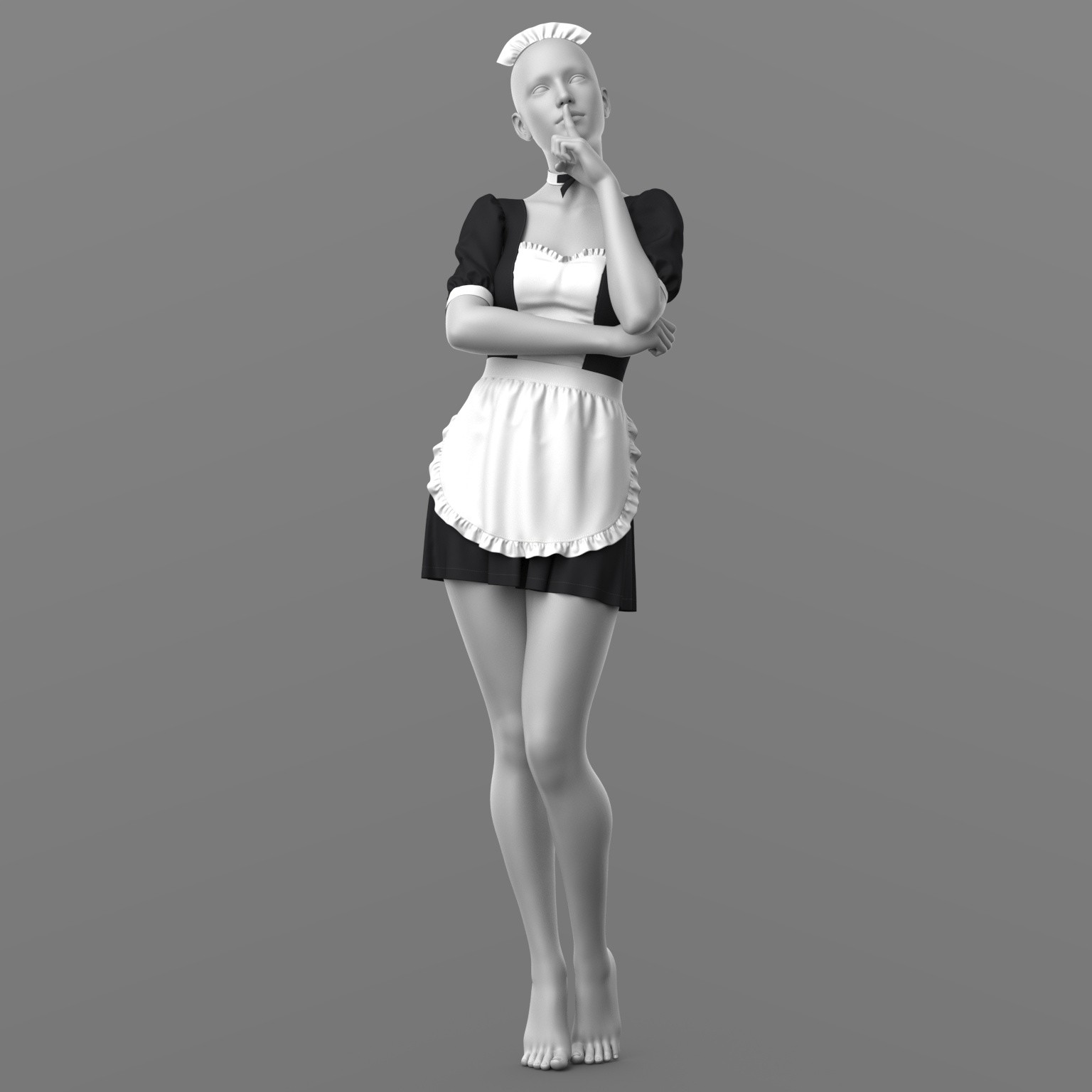 Maid Outfit G8 Female by N/A