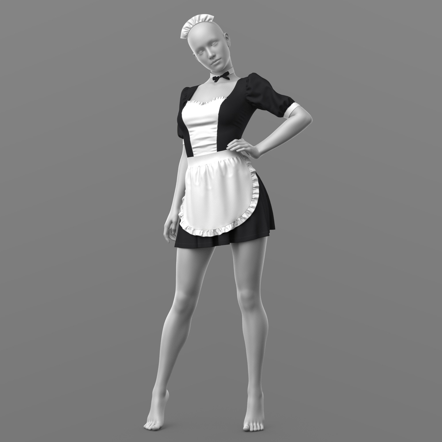 Maid Outfit G8 Female by N/A