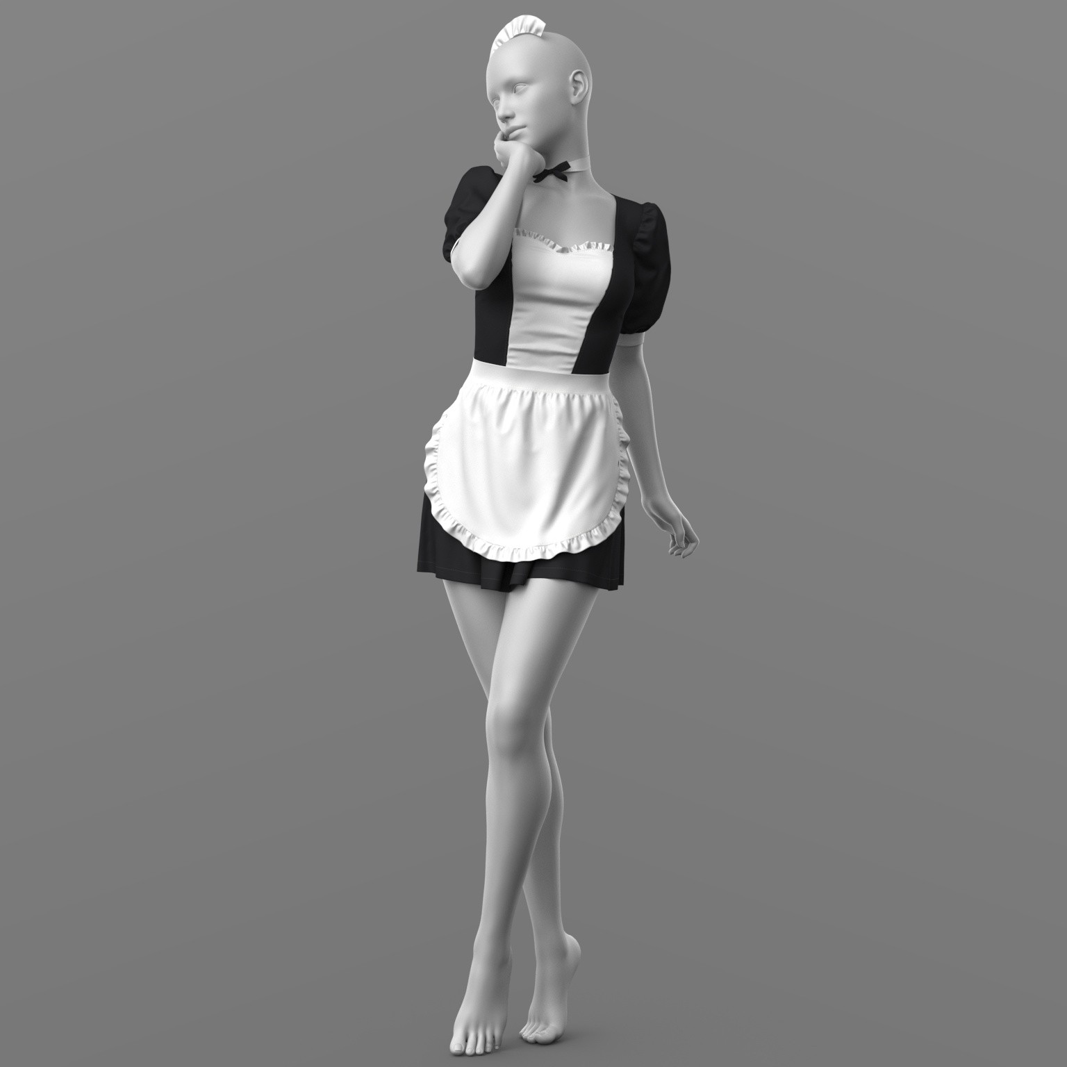 Maid Outfit G8 Female by N/A