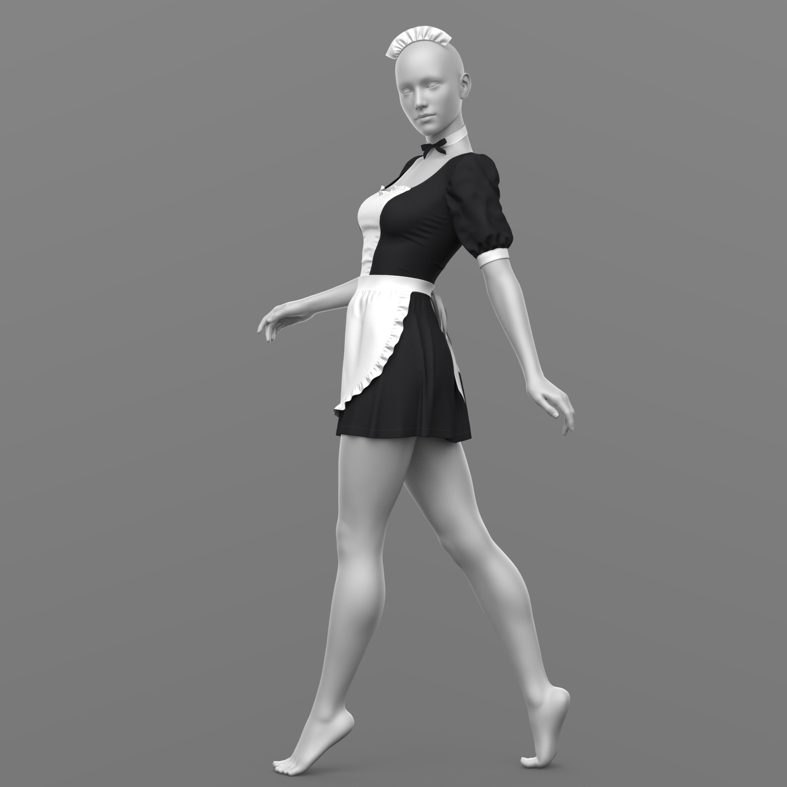 Maid Outfit G8 Female by N/A