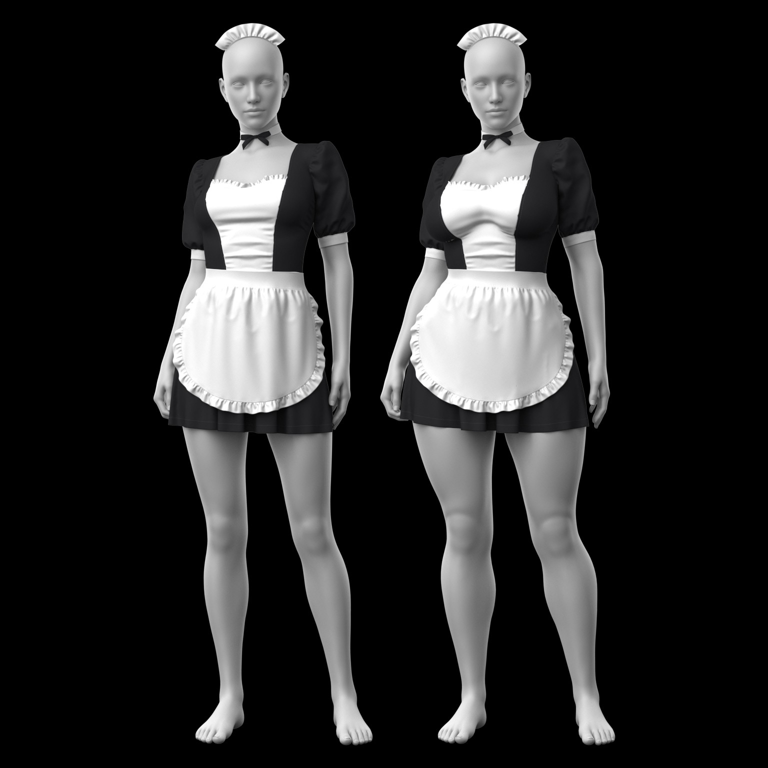 Maid Outfit G8 Female by N/A