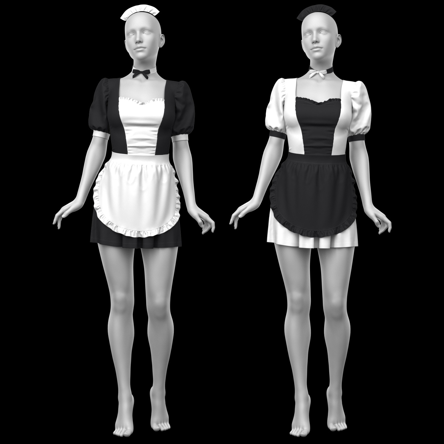 Maid Outfit G8 Female by N/A