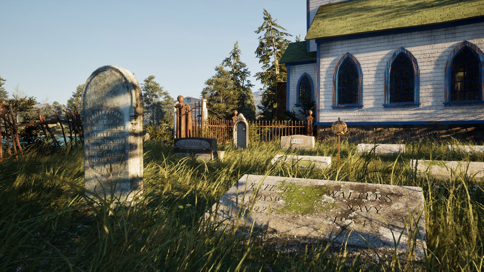 Country Church and Cemetery Pack by N/A