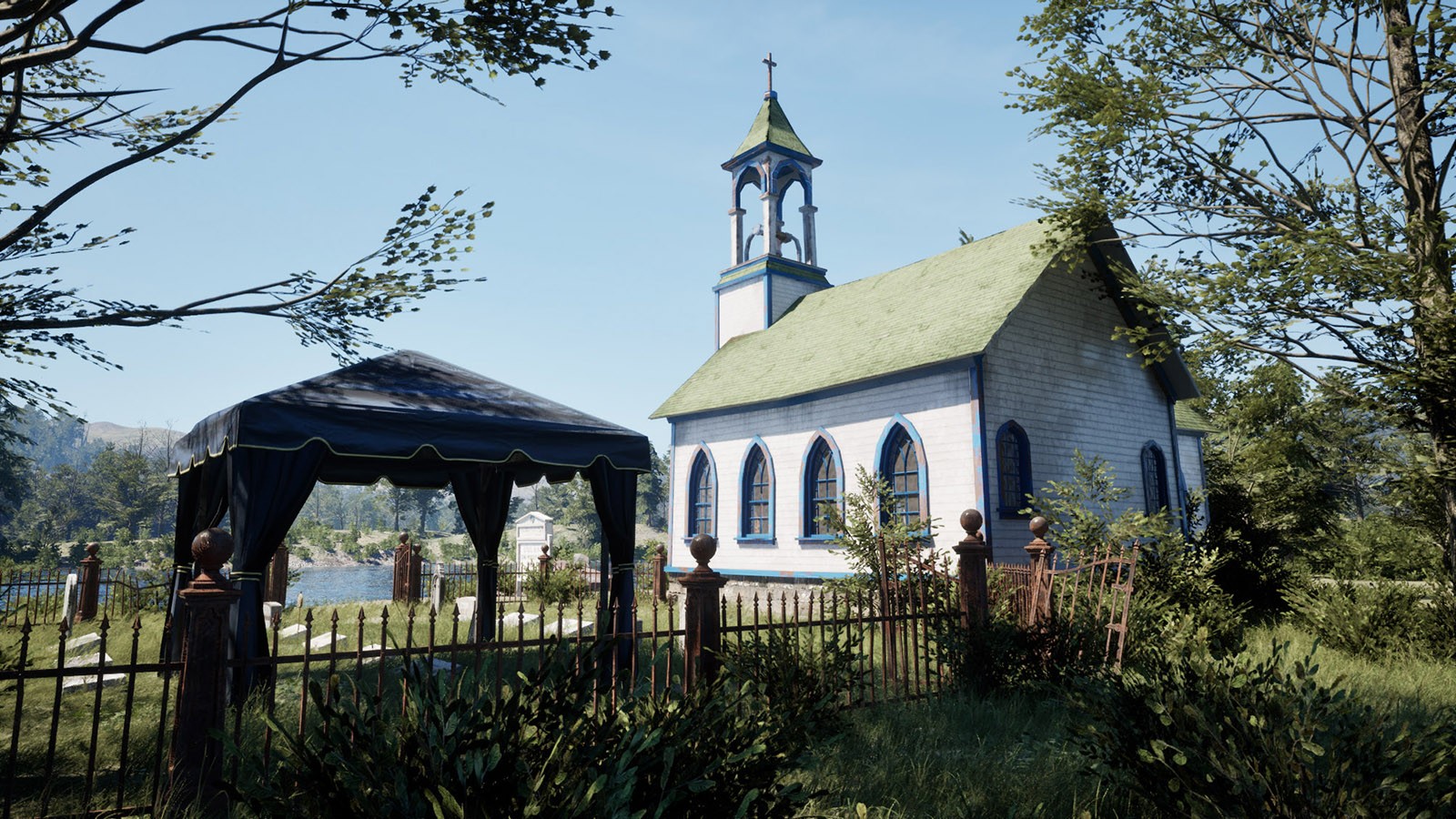Country Church and Cemetery Pack by N/A