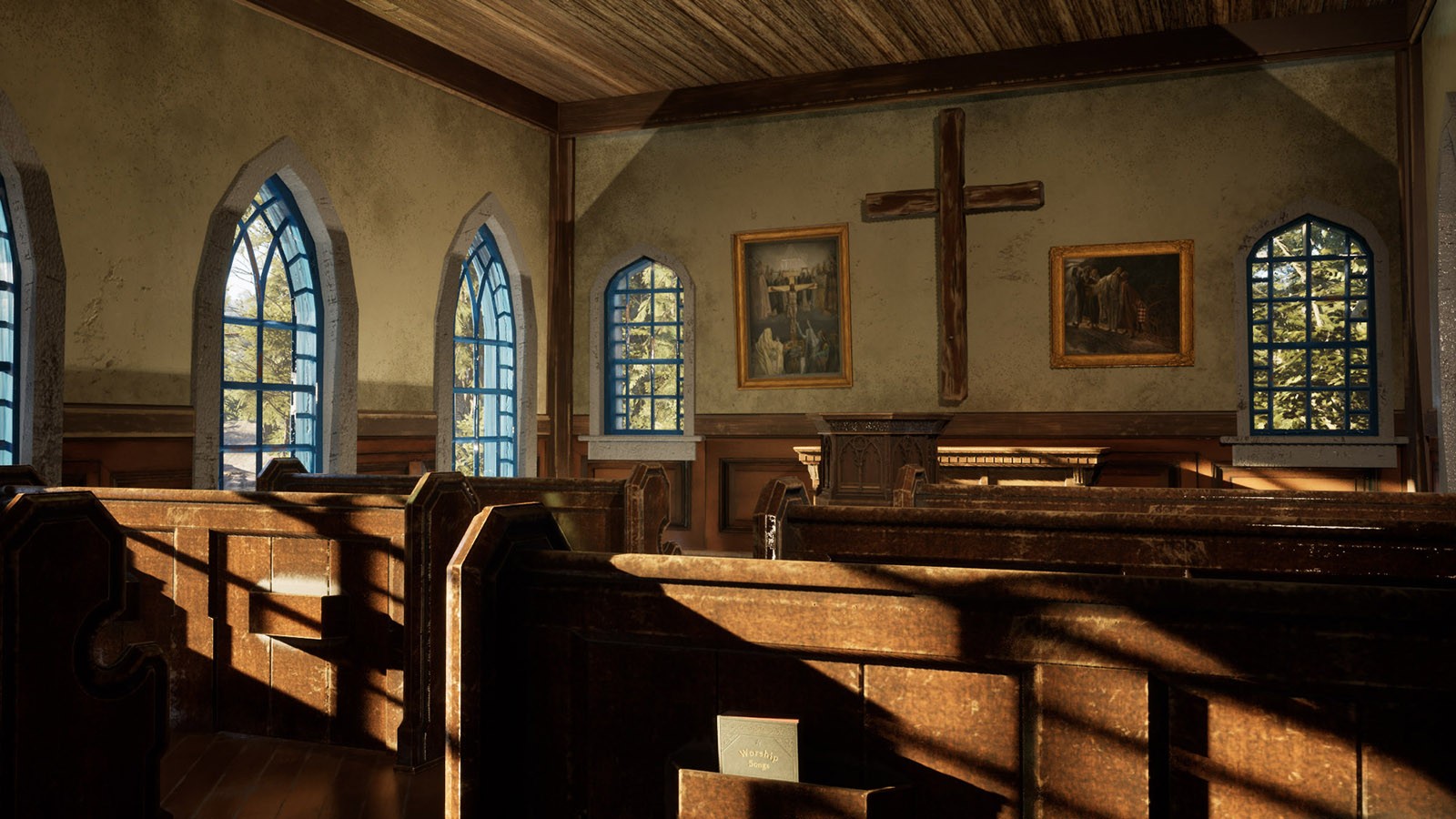 Country Church and Cemetery Pack by N/A