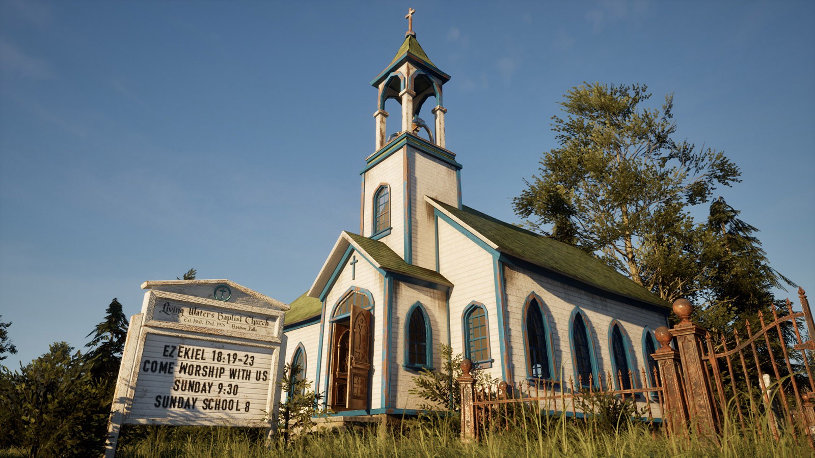 Country Church and Cemetery Pack by N/A