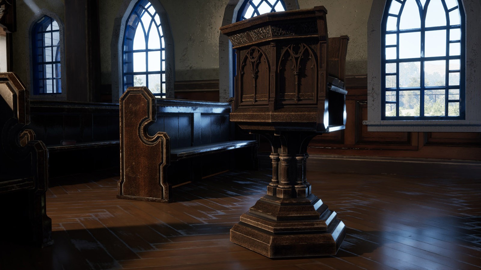 Country Church and Cemetery Pack by N/A