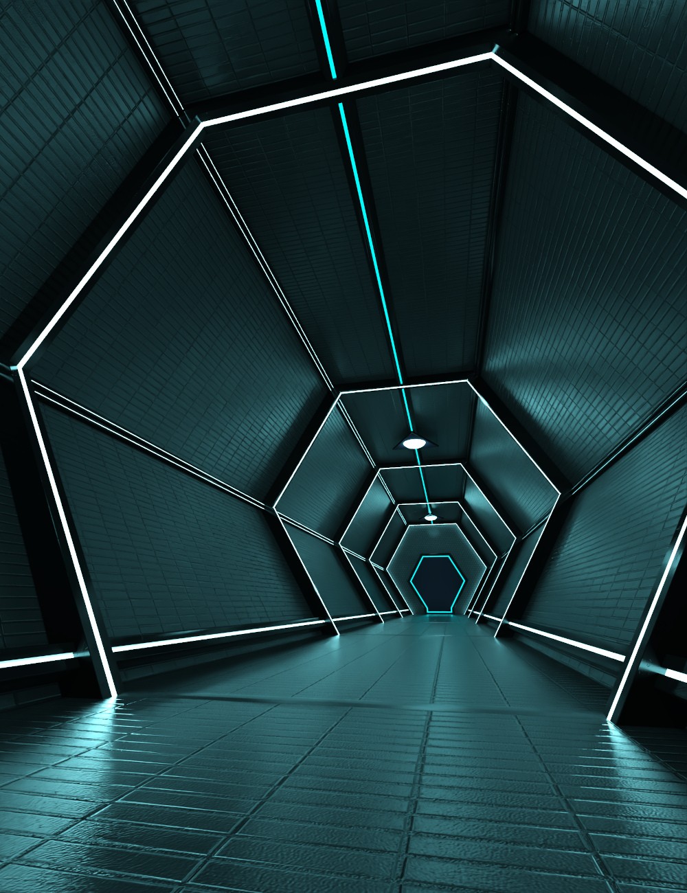Future Corridor Vignette for DS Iray by N/A