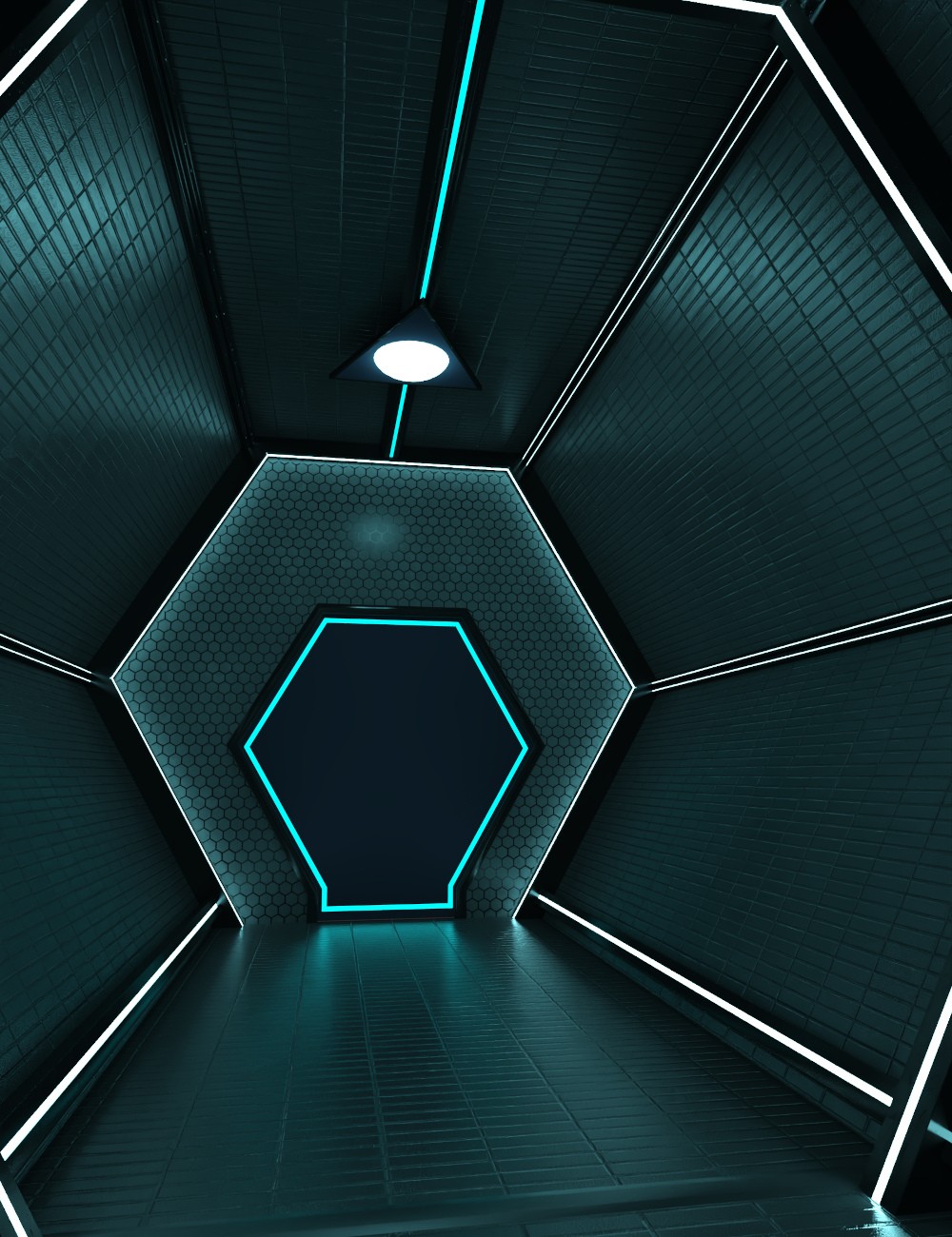 Future Corridor Vignette for DS Iray by N/A