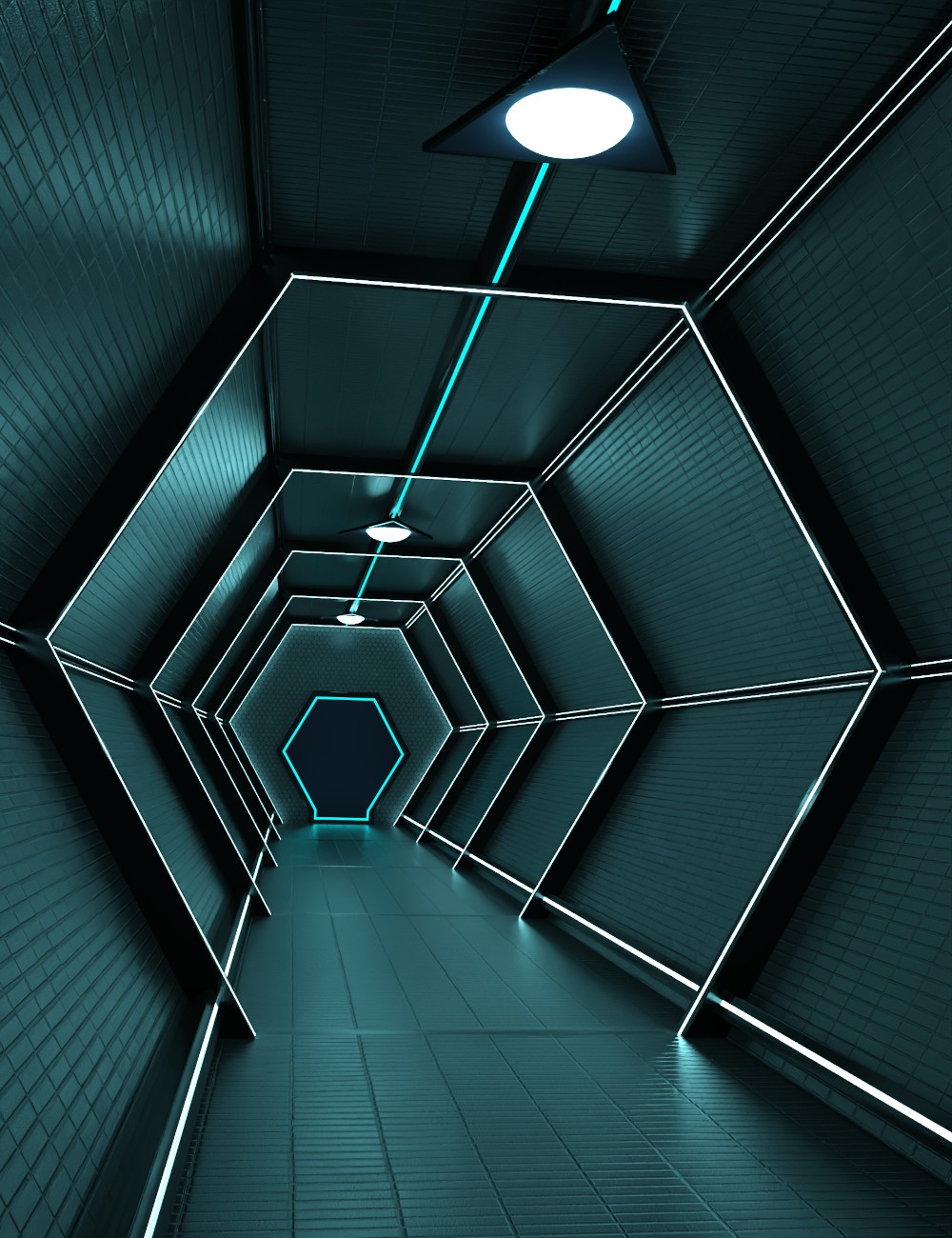 Future Corridor Vignette for DS Iray by N/A