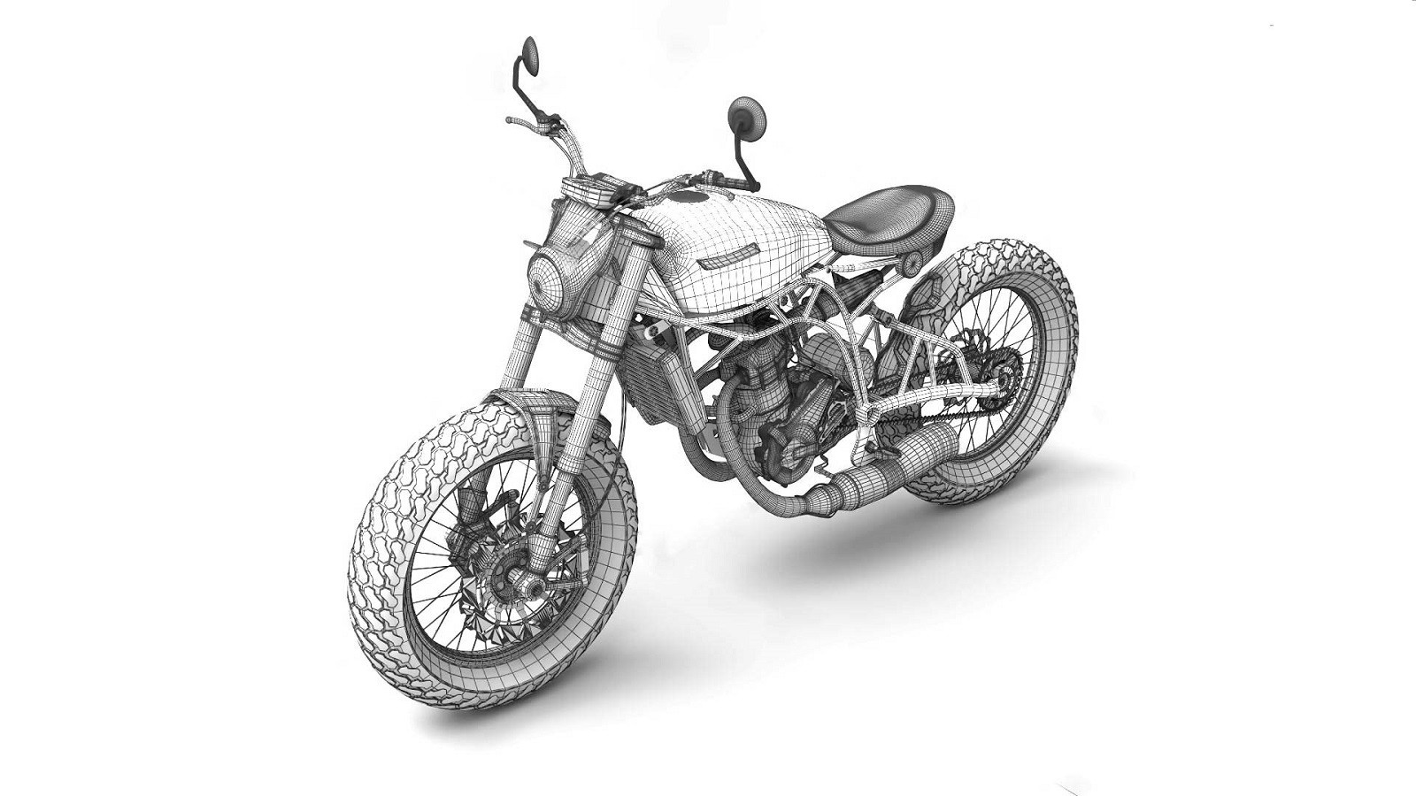 Retro Racer Spitfire Six – Ultra HD 3D Motorcycle Model by N/A