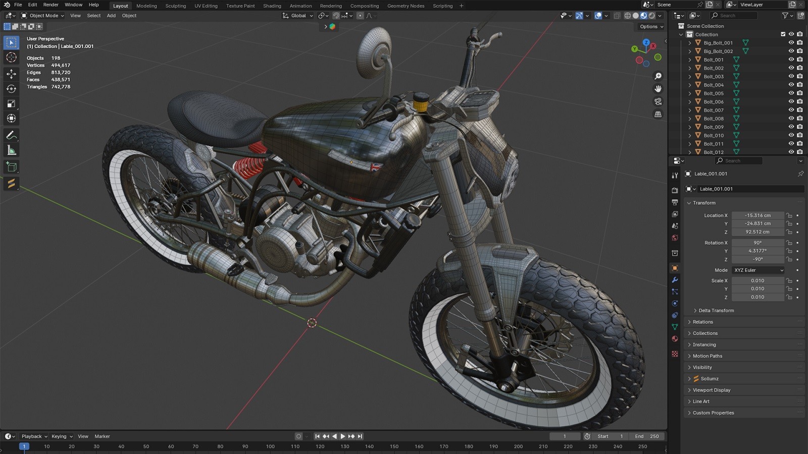 Retro Racer Spitfire Six – Ultra HD 3D Motorcycle Model by N/A