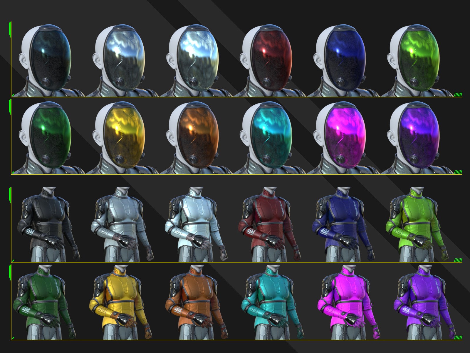 The Grid Interloper - SciFi - Cyberpunk Outfit for Genesis 9 by N/A