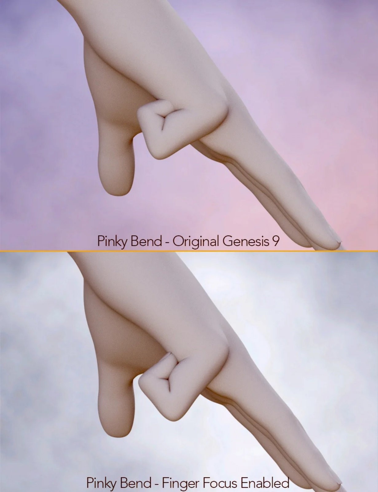 Finger Focus - Automatic Joint Correction for Genesis 9 by N/A