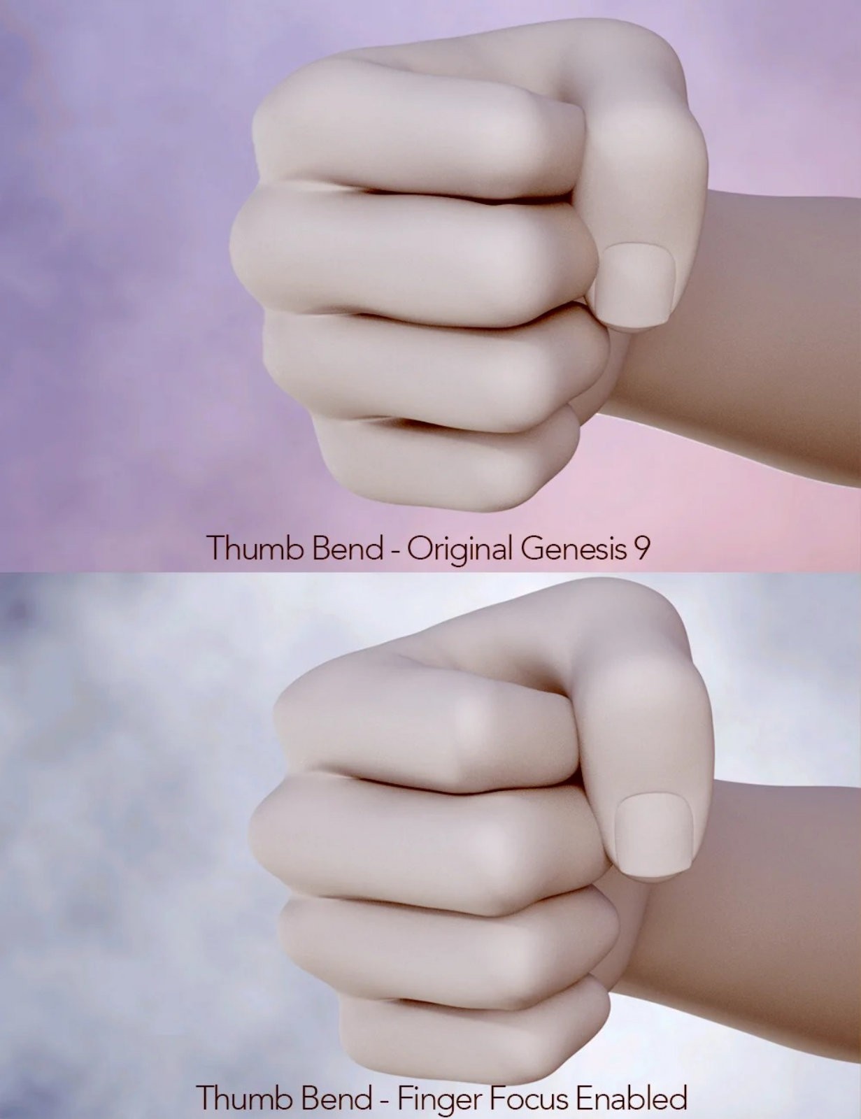 Finger Focus - Automatic Joint Correction for Genesis 9 by N/A
