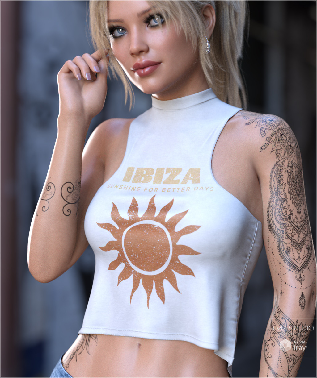 dForce Loose Fit Crop Top G8FG8.1F G9 by N/A
