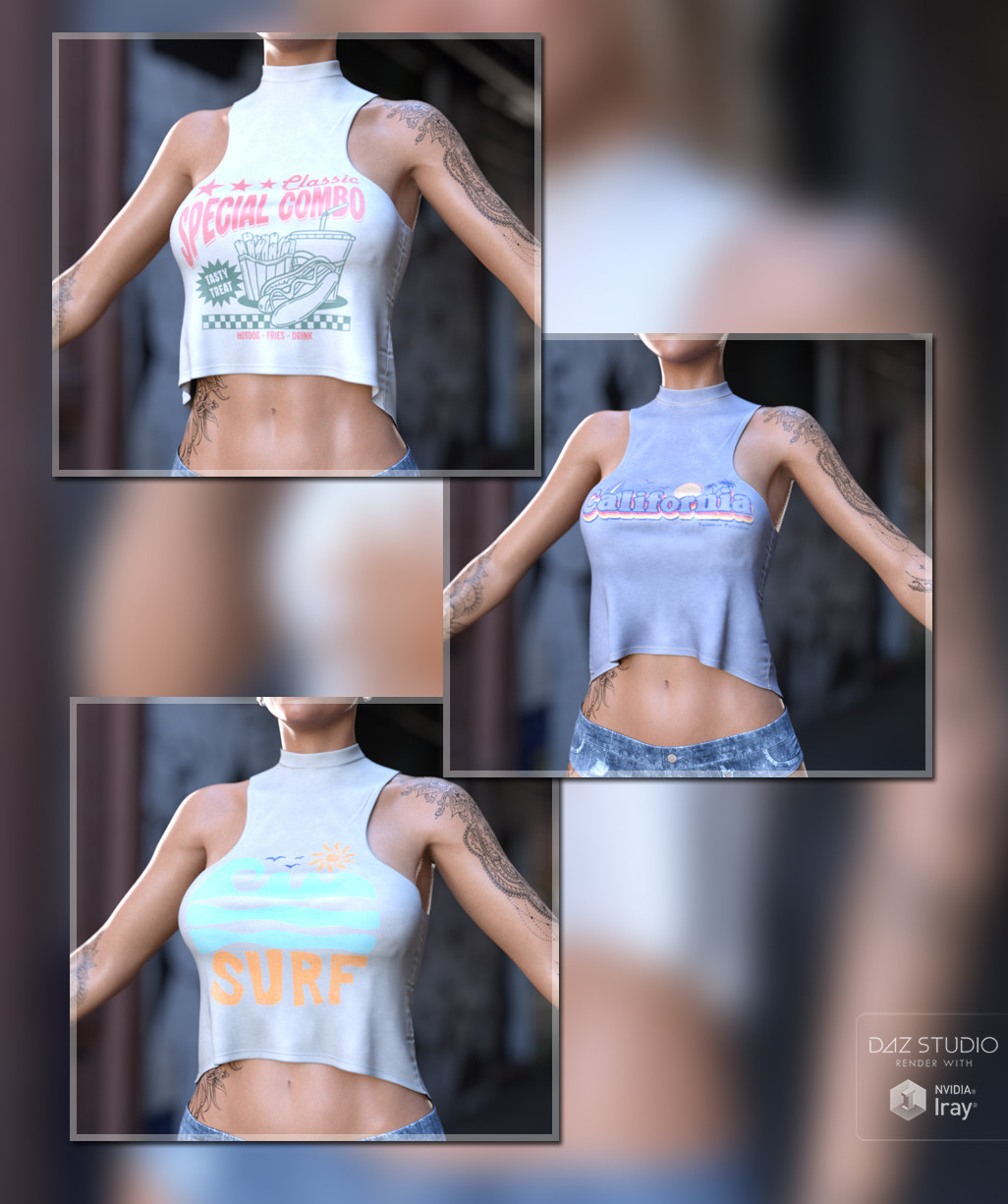 dForce Loose Fit Crop Top G8FG8.1F G9 by N/A