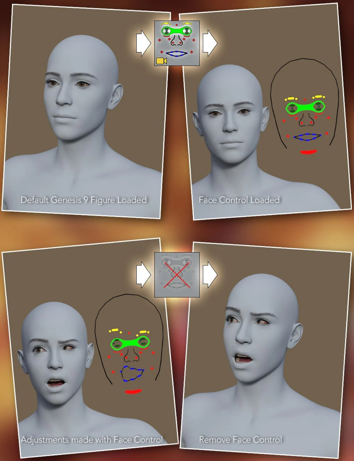 Face Control for Genesis 9 by N/A