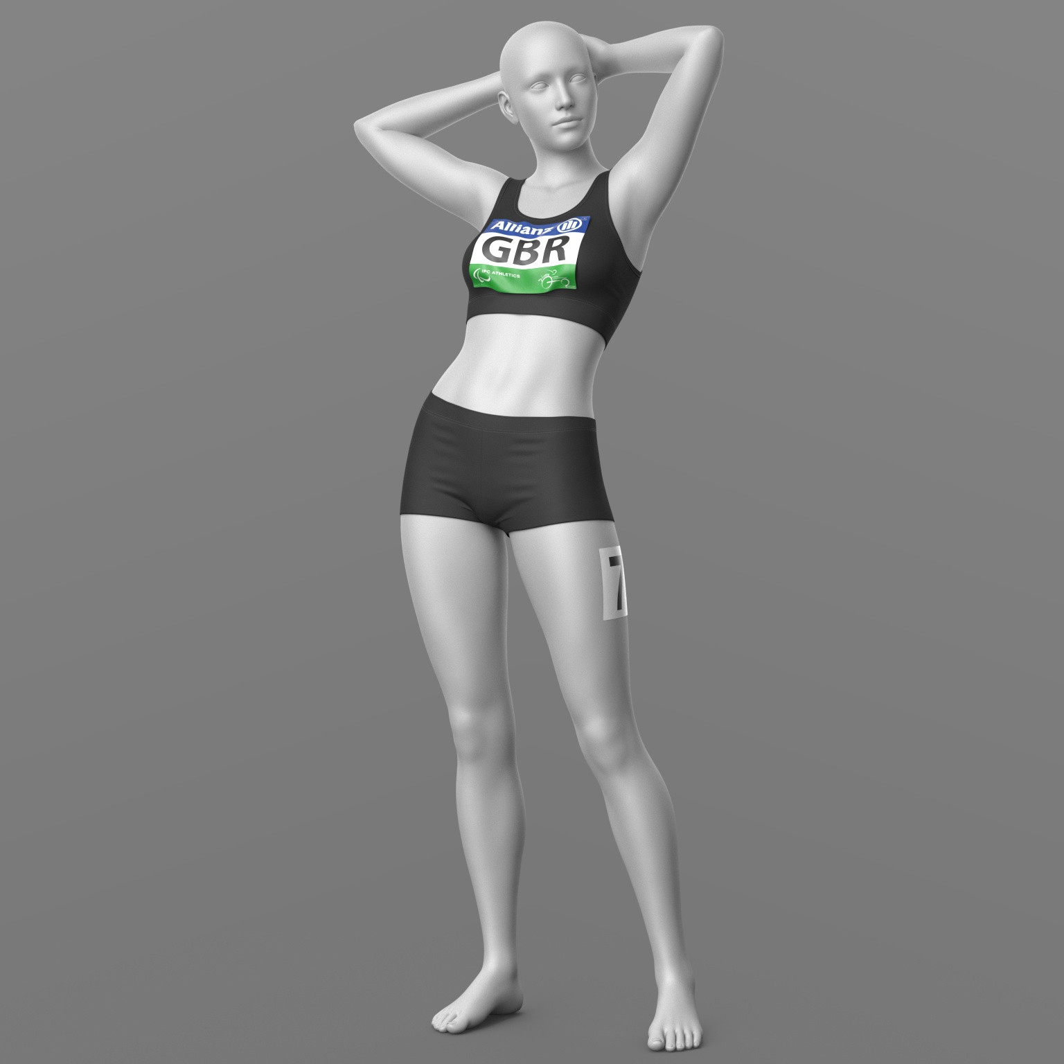 Female Athlete Set G8 by N/A