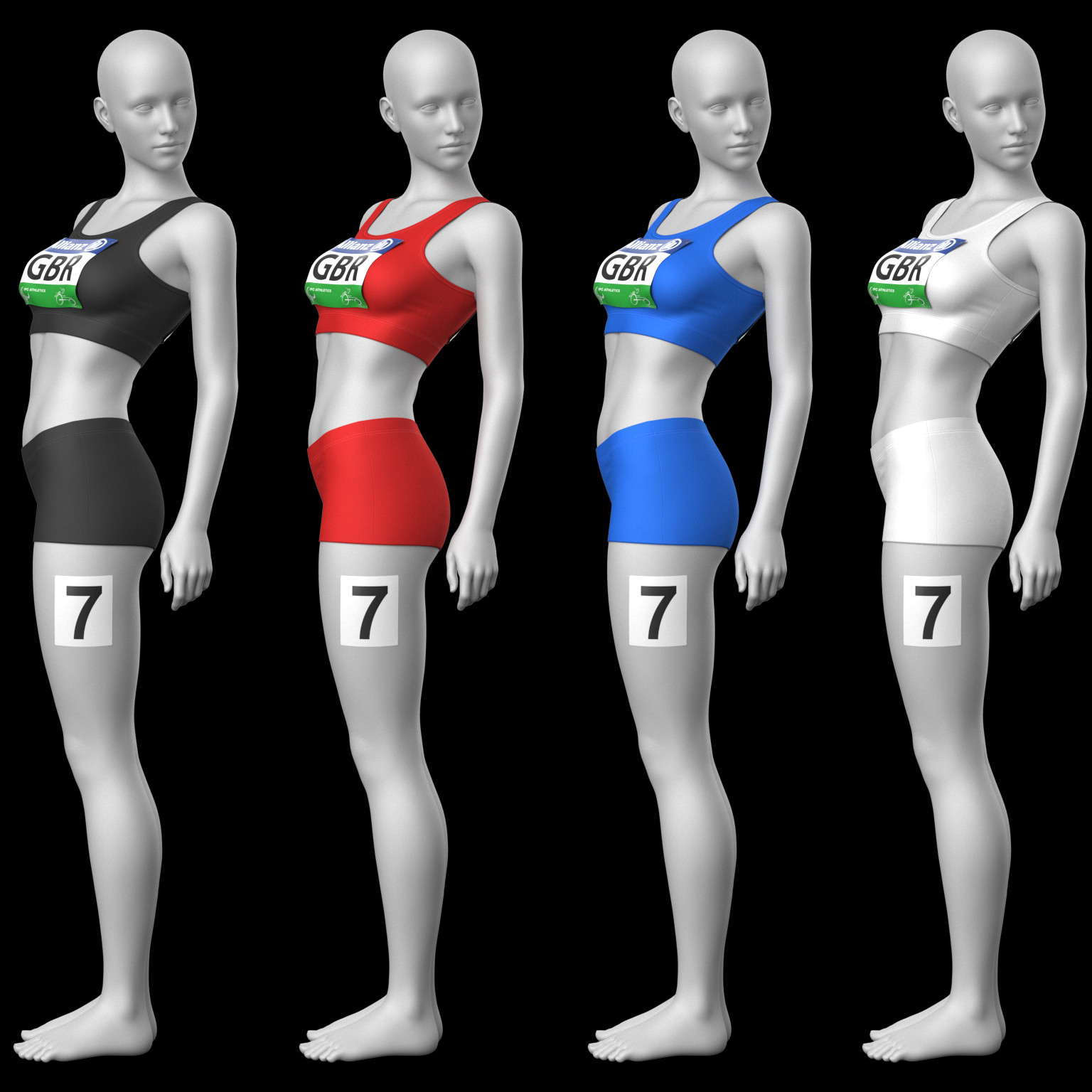 Female Athlete Set G8 by N/A